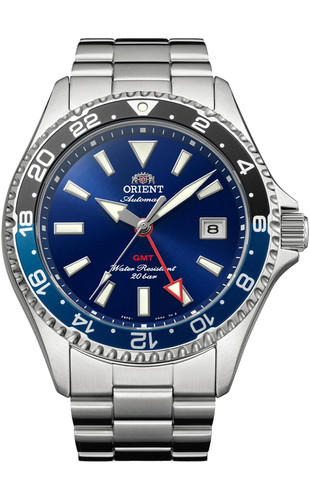 Orient mako gmt - blue, dial