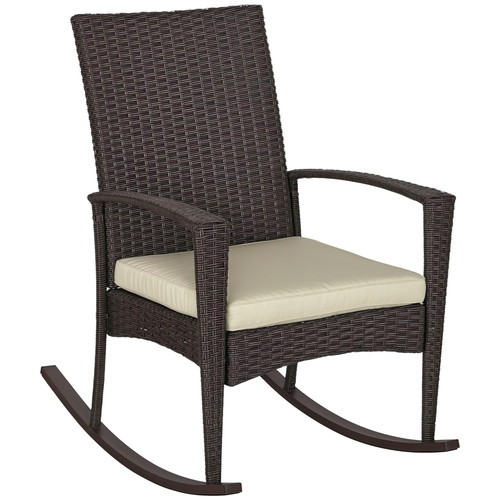 Outsunny garden rattan rocking - rattan,