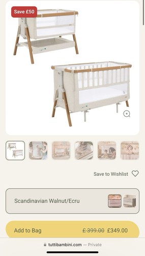 Tutti bambini cozee - cozee, bedside