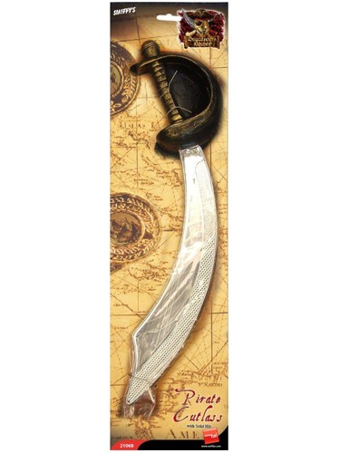 Eyepatch and pirate sword - and,