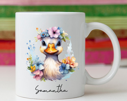 Cute personalised name duck - personalised,