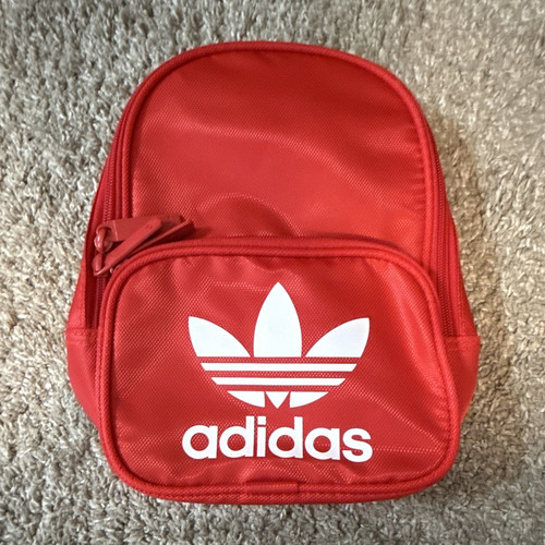 Adidas mini backpack red white - backpack, red/white