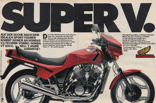 Honda 500 advertising - honda, e-advertising