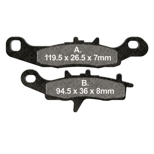 Pair pads ebc fa258tt - pads,