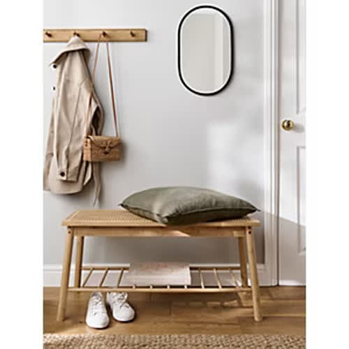 Natural bamboo hall bench - bamboo,