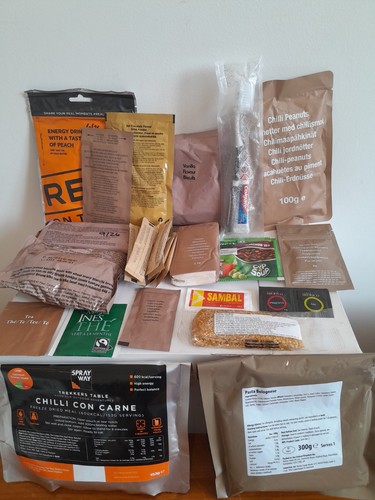 Mre and dried ration - and,