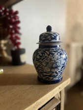 Blue And White Porcelain Ginger Jar