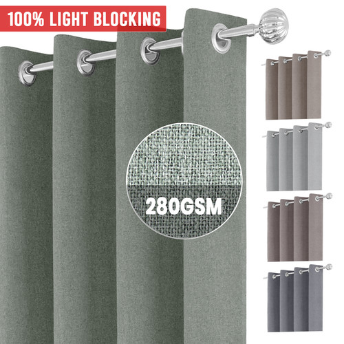 100 linen blackout curtains - 100%,