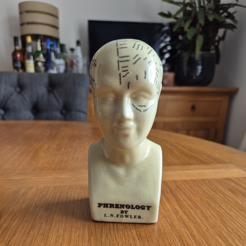 Phrenology head fowler - phrenology, n