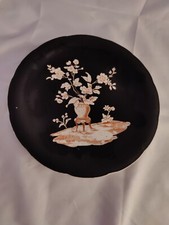 Unusual Black Corona Ware S Hancock & Sons Plate 23cm