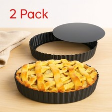 2 x Round Baking Tins Non