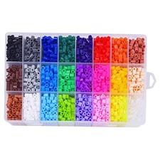 5mm Hama Perler Colorful Bead Set for Kids DIY, 24 Colors 4300PCS