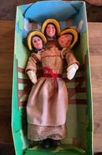 Very Rare Worzel Gummidge AUNT SALLY 12” Bendy Toy figure Boxed With 3 Faces