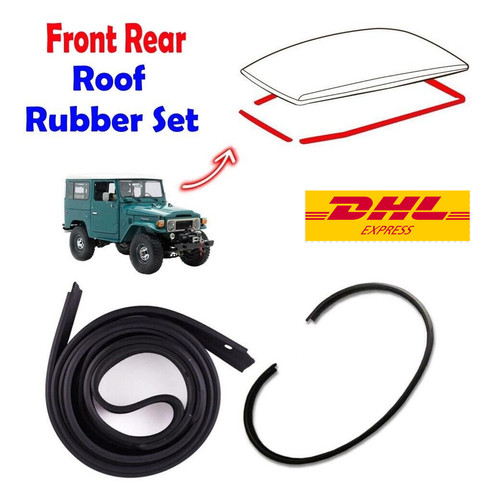 New front rear roof rubber - rear,