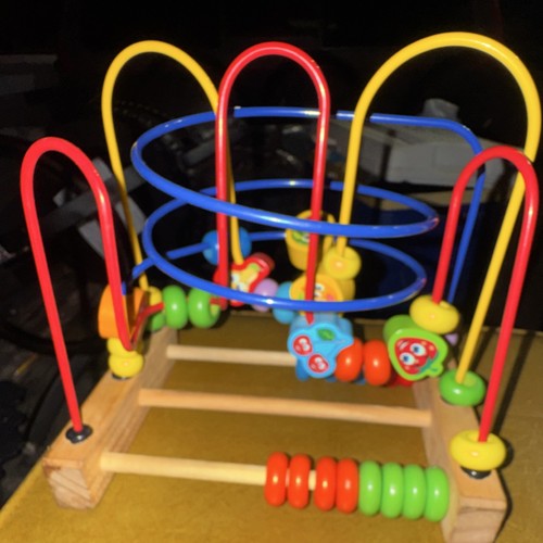 Wooden bead maze - activity, toy