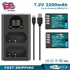 2Pcs DMW-BLF19 BLF19E Battery