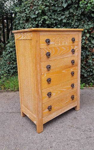 Limed oak chest - limed,