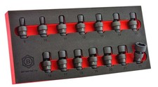 14Pc 3/8" Flexi Swivel Impact Socket Set 9-22mm Britool Hallmark