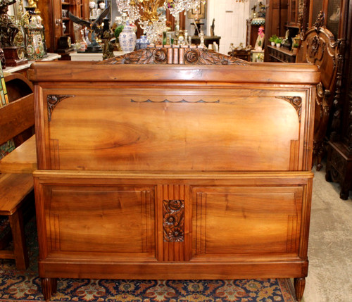 French antique art deco - art, walnut