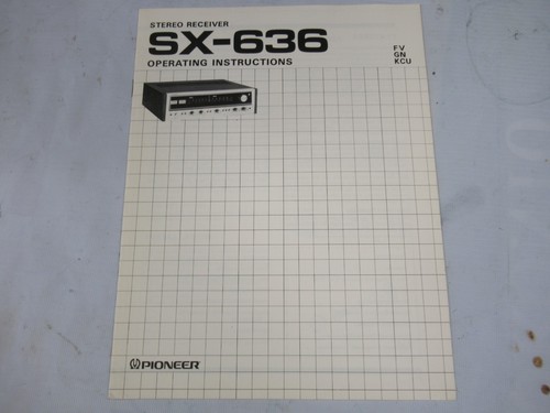 Pioneer 636 receiver - pioneer,