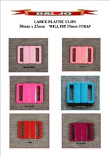 2 BIKINI LARGE PLASTIC CLIPS SNAP CLASPS  BRA /SWIMWEAR FASTENERS 14 COLOURS