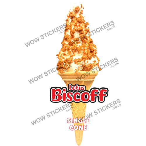 Biscoff single cone ice - biscoff,