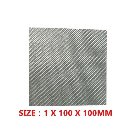 Silver real carbon fiber - silver, gloss