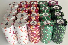 (500) TAJ MAHAL CERAMIC POKER CHIPS SET