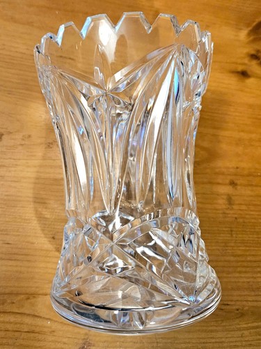 Vintage crystal cut clear - crystal,