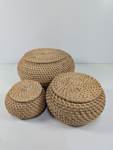 Set seagrass baskets - 3, of