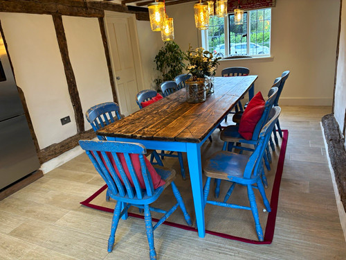 Farmhouse 8ft wooden dining - ,