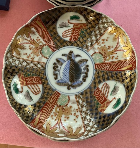 Antique japanese imari plate - japanese,