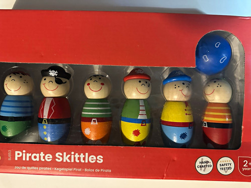Bigjigs pirate skittles wooden - pirate,