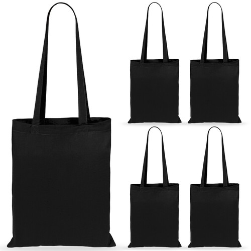 Plain eco black cotton - x,