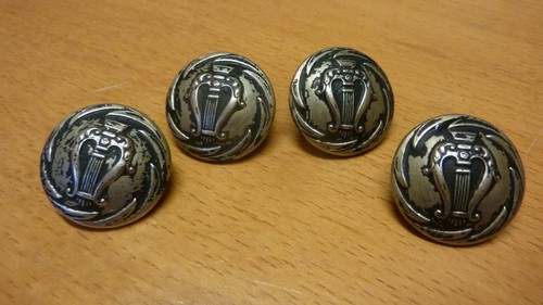 Vintage buttons army - 4, navy