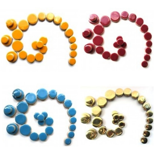Ceramic discs mosaic tiles - mosaic,