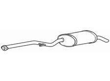 Quality Rear Exhaust Silencer Back Box for BMW 316 i M40B16 1.6 (1988-1991)