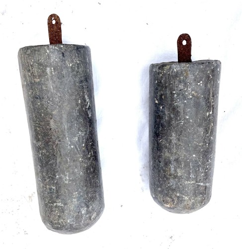 Pair antique lead - pair,