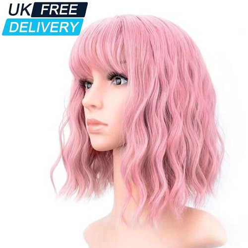 Fashion womens pink wave bob - fashion,