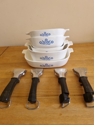 Vintage white with - vintage, blue