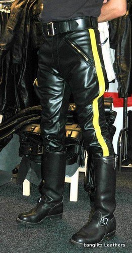 Men real leather breeches - men's,