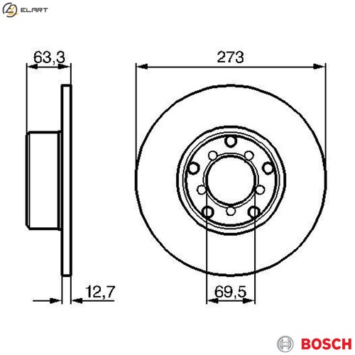 Brake disc 986 478 055 - 2x,