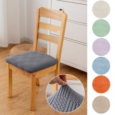 Dining Chair Cover Jacquard Dining Chair Case Stretch Seat Cushion Slipcover NEW