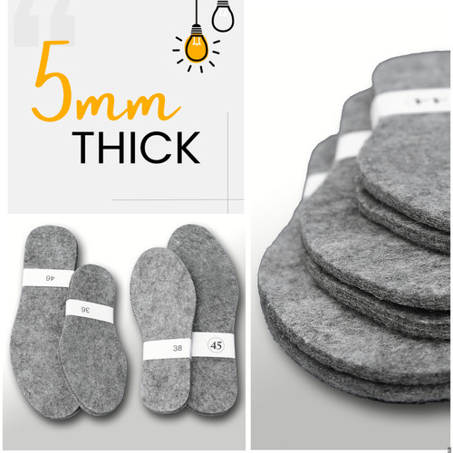 5mm thick felt shoes - shoes, boots