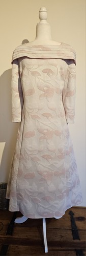 Pink jacquard dress irish - pink,