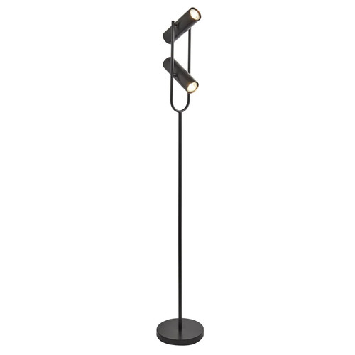 Floor light black telescope - black,