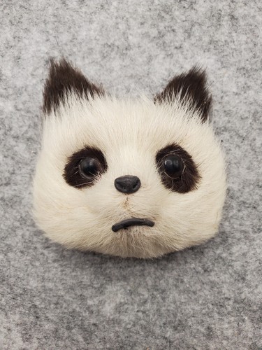 Vintage real fur panda - real, bear