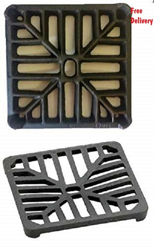 Black 178mm square cast - square,
