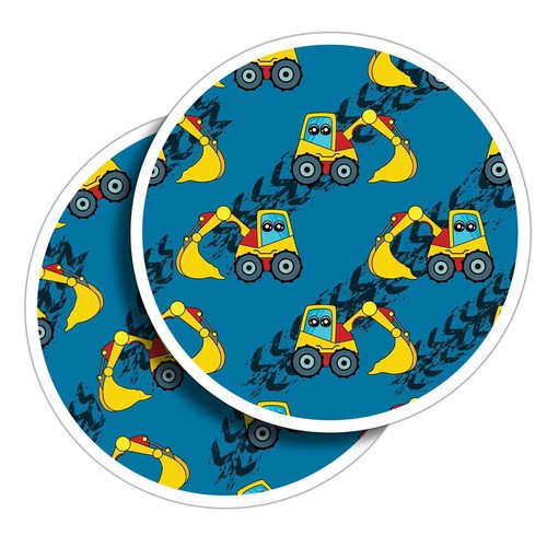Vinyl stickers blue digger - stickers,