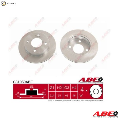 Brake disc c31050abe for - brake,